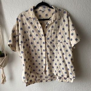 Madewell embroidered blouse